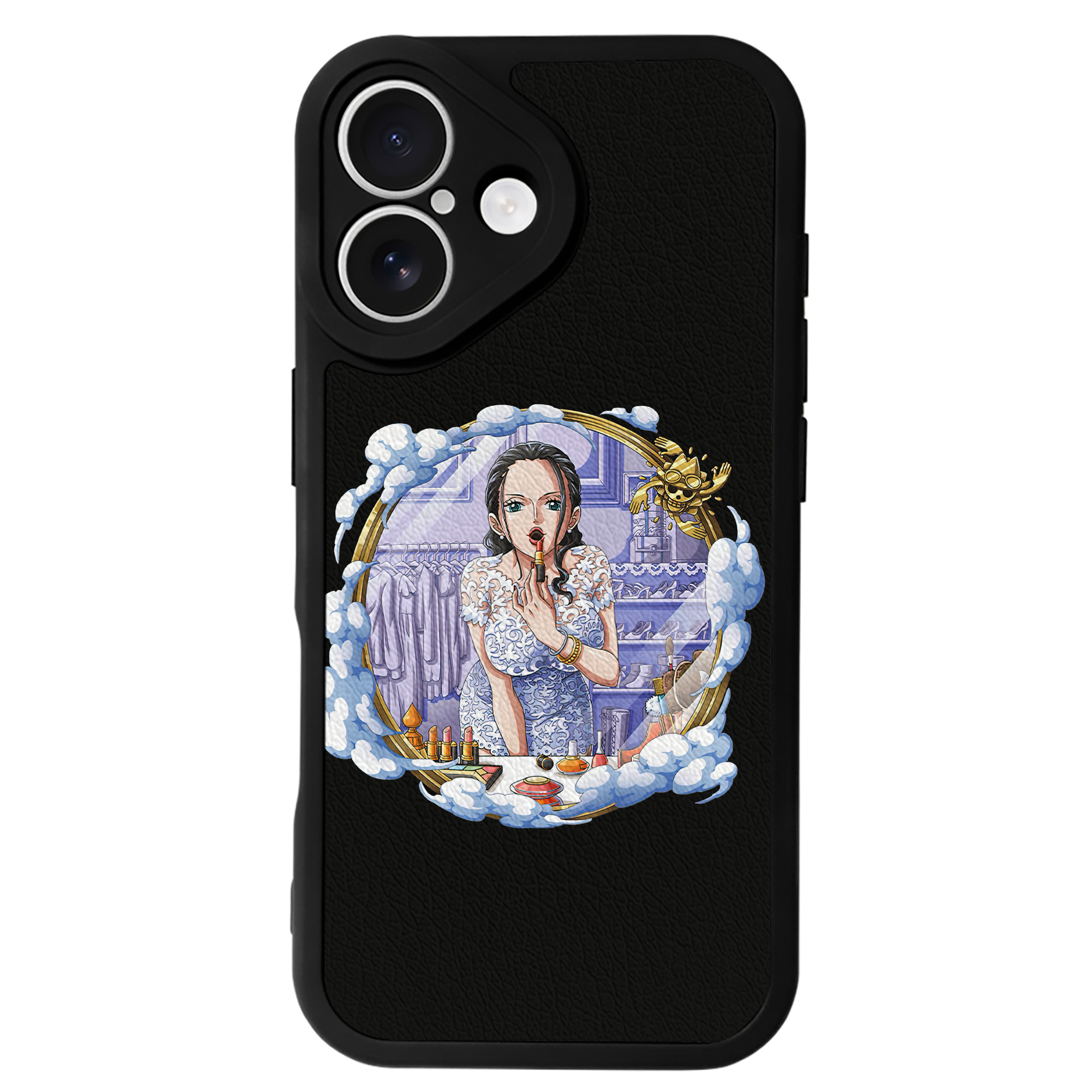 （画像用） ワンピース ニコ・ロビン ONE PIECE Nico Robin 【iPhone 16シリーズ対応】シリコンスマホケース（レザー調） 材質：シリコン